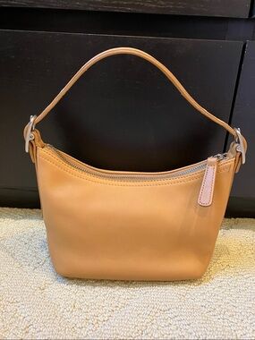 Vintage Coach Glove-Tanned Leather Baguette Shoulder Bag #9844